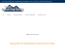 Tablet Screenshot of corporateimageoutfitters.com